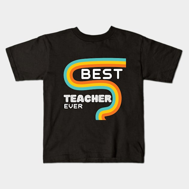 Best Teacher Ever Perfect Coach Gift Idea Kids T-Shirt by wapix